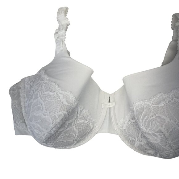 Bali White Lace Desire Underwire Bra 42DD Full Coverage Shaping Foam Style 6542 - Picture 5 of 12